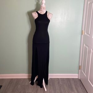 Plain black dress
